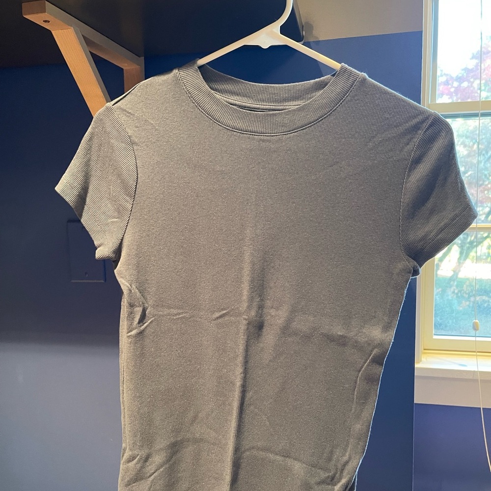 A New Day Blue Ribbed Top